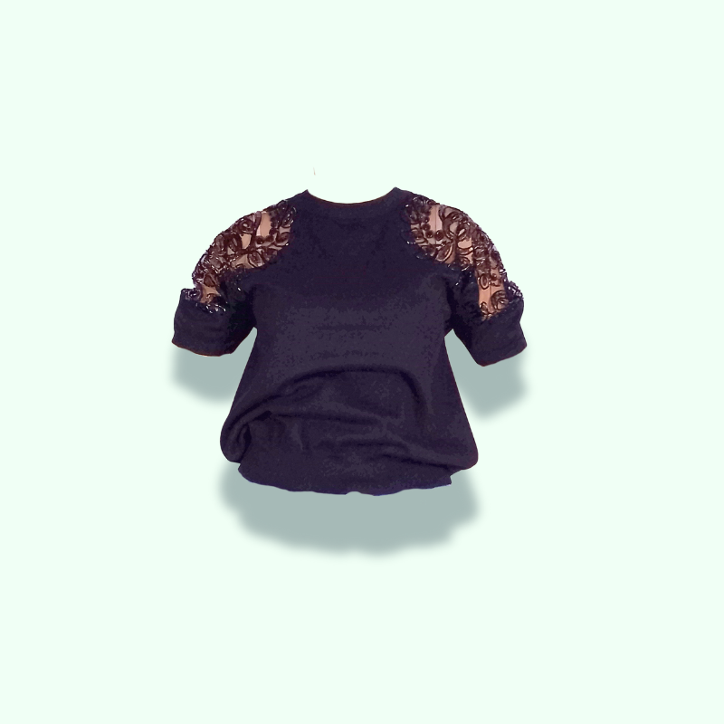 MAGLIA SANTA CATERINA - NERO