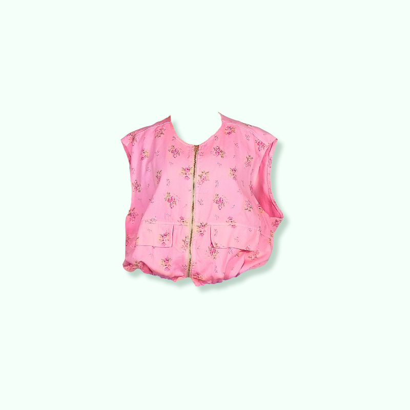 GILET SAN MARTINO - ROSA FIORI