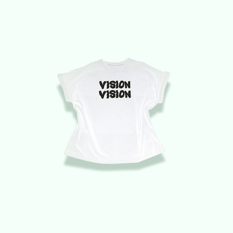 T-SHIRT SANTA VISIONE - BIANCO